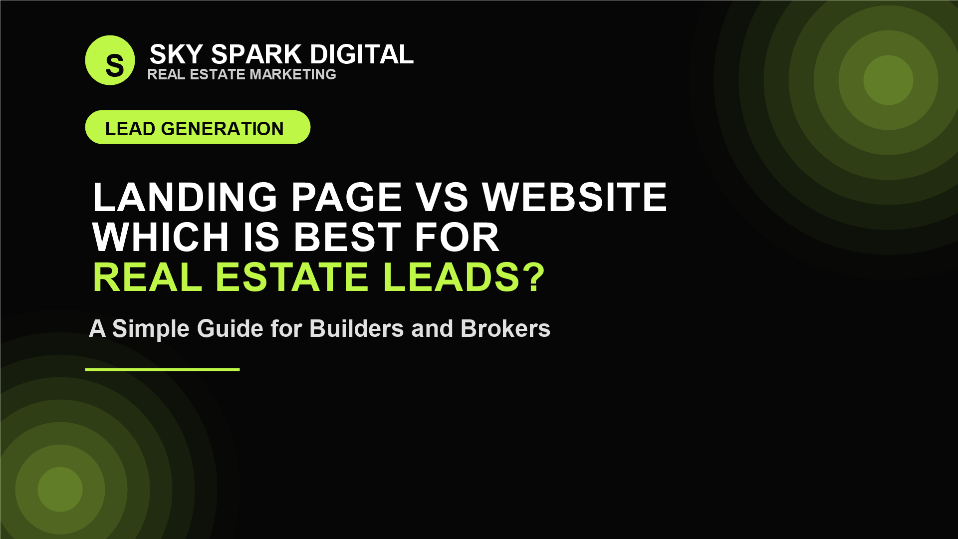 Landing Page vs Website: Which Is Best for Real Estate Lead Generation?